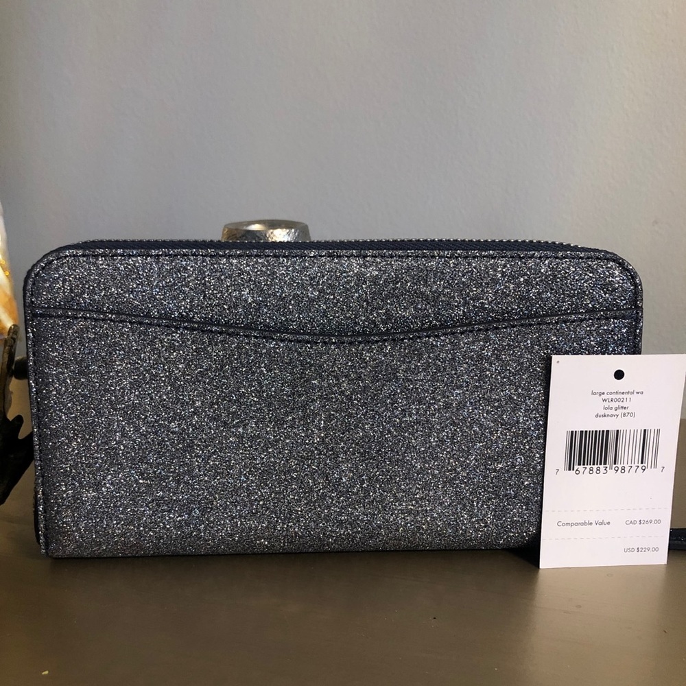 KATE♠️SPADE LOLA GLITTER SATCHEL, WALLET 3 PC SET - Picture 9 of 9